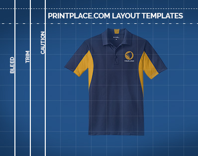 Mens Side Blocked Micropique Sport-Wick Polo Printing